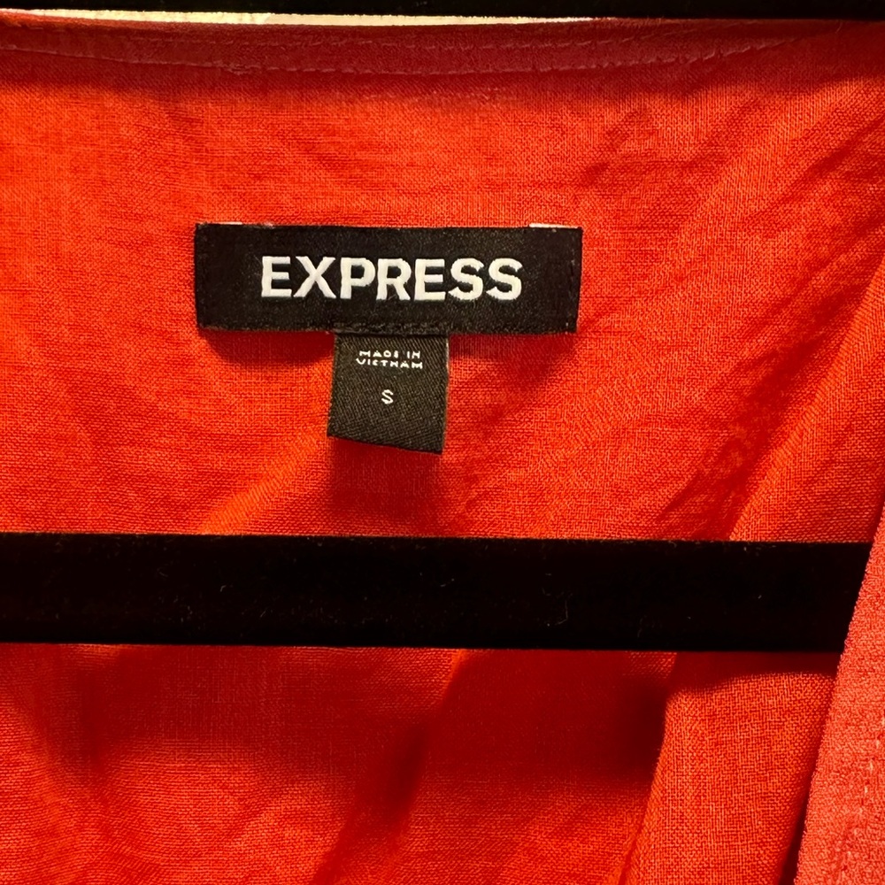 Orange/Rust Color Express Blouse, Size Small - image 4